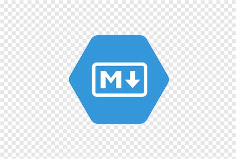 Logo Brand Markdown Blue Logo Png Pngegg