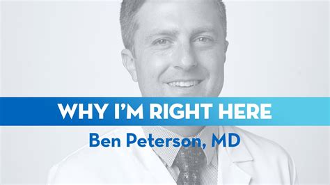 I M Dr Ben Peterson And I M Right Here YouTube