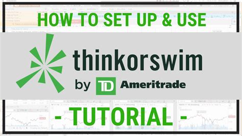 How To Use Thinkorswim By Td Ameritrade Tutorial Jason Brown