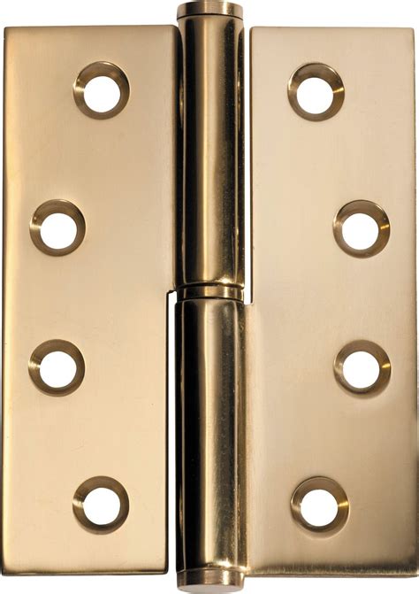 Lift Off Hinge Lh H100xw75mm Polished Brass Iver