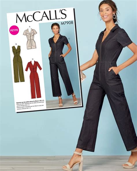 Mccall S Pattern M Misses Miss Petite Jumpsuits Jumpsuit