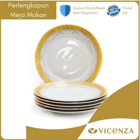 Jual Vicenza Plate Piring Makan 105 B16 1 Lusin Motif Padi Di Lapak