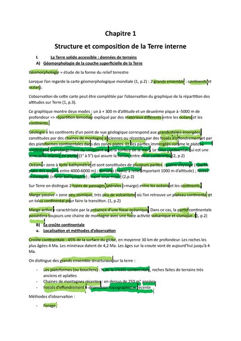 Chapitre Structure Et Composition De La Terre Interne La Terre