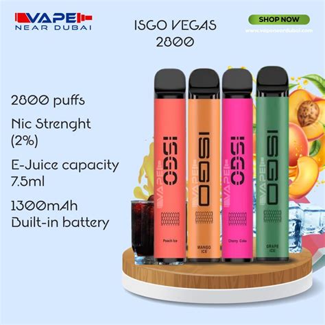 BEST ISGO VEGAS 2800 Puffs Disposable Vape Dubai Vape Near Dubai