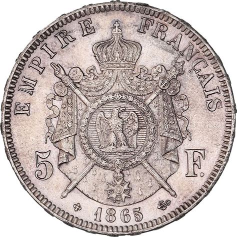 France Napoléon III 1852 1870 5 Francs 1865 BB Catawiki