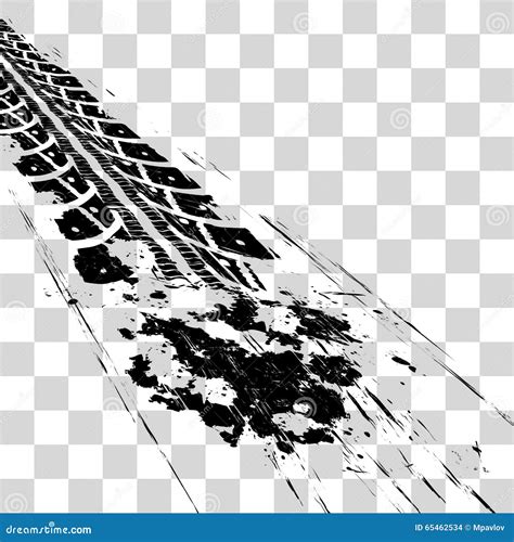 Tire Tracks Infographics Background Cartoon Vector CartoonDealer