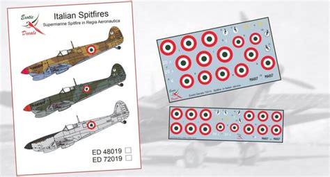 Decals Regia Aeronatica Spitfires Hobbyzero