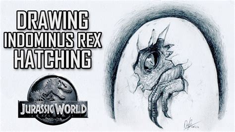 Jurassic World Indominus Rex Baby Hatching Drawing YouTube