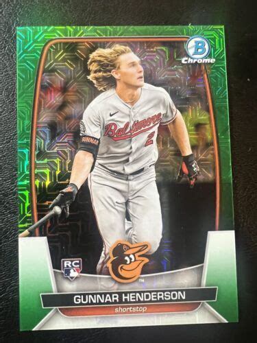 Bowman Chrome Mega Box Green Refractors Gunner Henderson