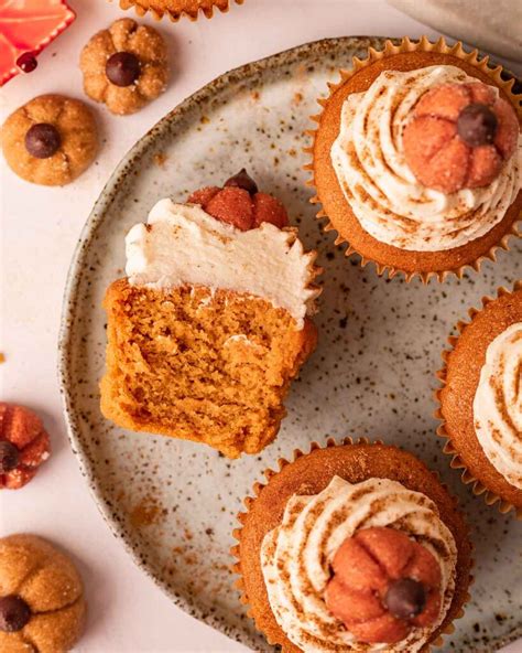 Vegan Pumpkin Cupcakes Rainbow Nourishments