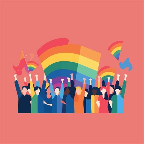 Premium Vector Lgbt Pride Day And Month Gay Parade