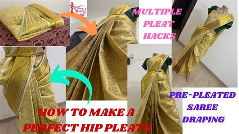 Beginners Saree Draping Easy Saree Draping With Perfect Side Pleats