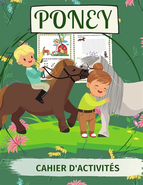 Buy Poney Cahier D Activit S Cahier D Activit S Chevaux Pour Fille Et