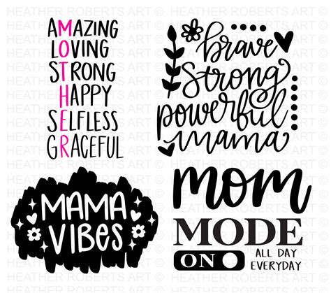 Mothers Day Svg Bundle Mom Shirt Svg Mothers Day Etsy