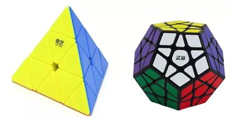 Cubo Mágico Profissional Pyraminx Qiming A Megaminx Black Frete grátis