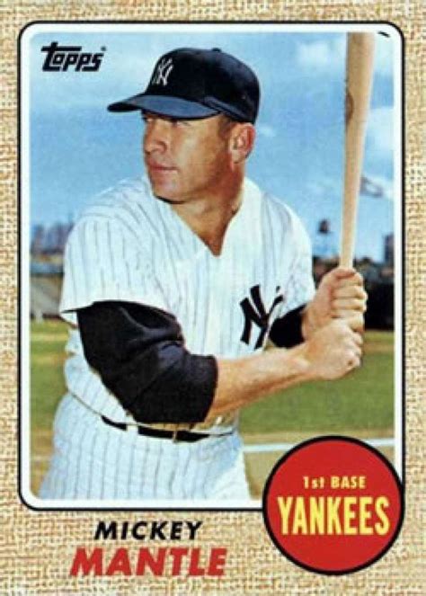 Mickey Mantle Topps Cards Your Mom Threw Out Series Mint Card Cmt