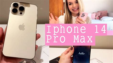 IPHONE 14 PRO MAX DOURADO Unboxing Valor Onde Comprei E Porque