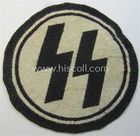 Hiscoll Military Antiques Superb Waffen Ss Sport Shirt Emblem As