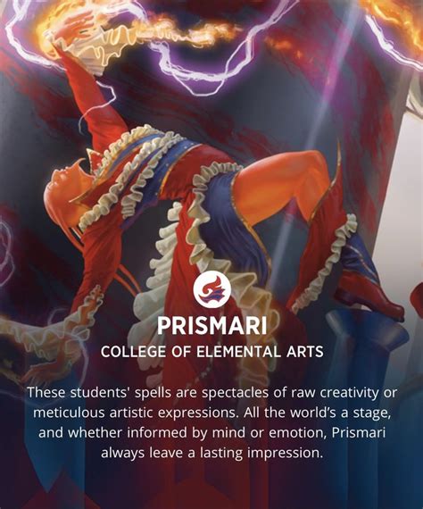 Mtg Strixhaven Prismari College Of Elemental Arts Fantasy Faction