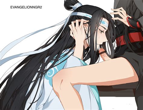 Rule 34 Bishonen Black Hanfu Blowjob Canon Couple Clothed Sex Erection Gay Hanfu Headband Lan