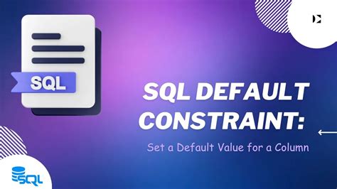 Sql Default Constraint How To Set A Default Value For A Column