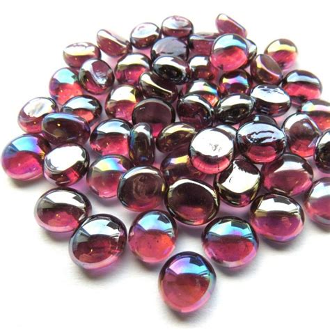 Small Purple Glass Pebbles Pebbles Are Perfect For Decoration Of Your Table For All Occations