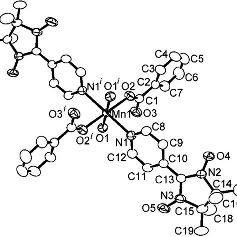 Ortep View Of The Molecular Structure Of B Thermal Ellipsoids Are Download Scientific Diagram