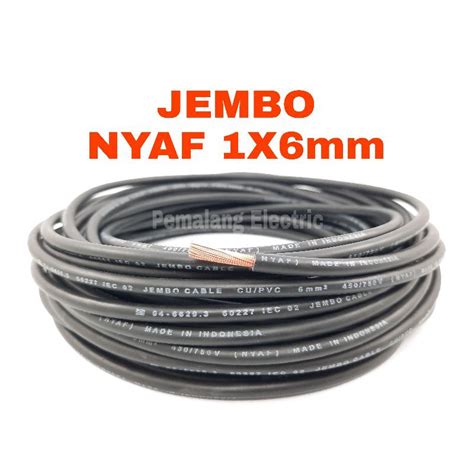 Jual Kabel Jembo NYAF 6mm Per Meter Shopee Indonesia