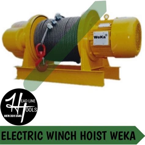 Jual Winch Hoist Electric Wire Rope Ton Meter Phase Winch