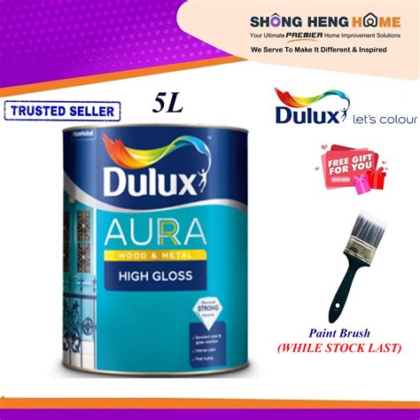 L Dulux Aura High Gloss Stellar Wood Metal Color Option Any