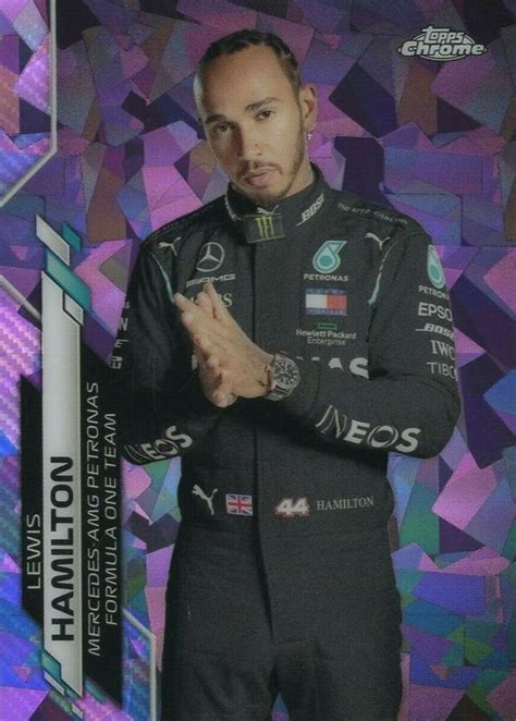 Lewis Hamilton Topps Chrome Formula Sapphire Edition Purple