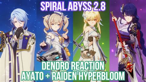 Gispiral Abyss Floor Ayato Raiden Hyperbloom Reaction Team