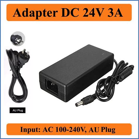 24v 3a Au Plug Ac Dc Adapter Ac100v 240v Converter To Dc 24v 3000mah