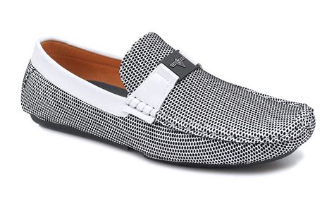 Mocassini Uomo Class Bianco Nero Eleganti Estivi Scarpe Espadrillas Da 40 A 45