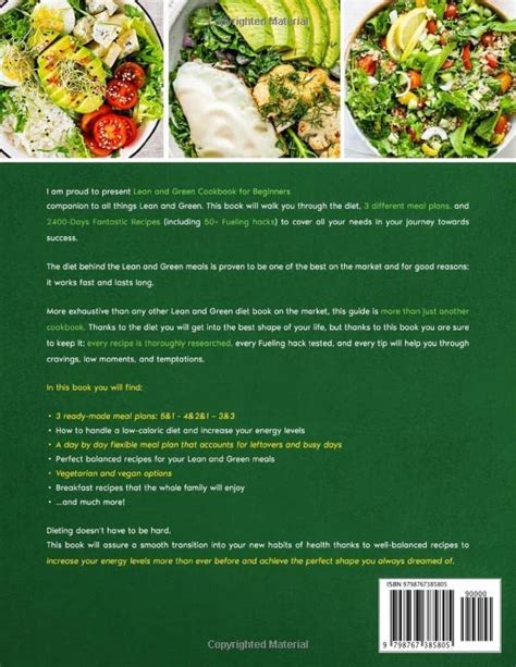 Lean And Green Cookbook For Beginners Eat Green Get Lean Meal