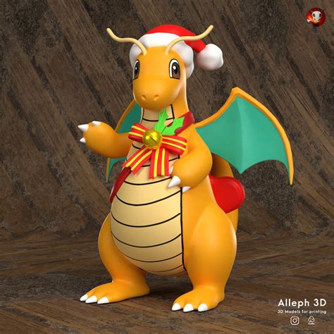 Archivo Stl Pokemon Dragonite Estilo Vacaciones・objeto Imprimible En 3d