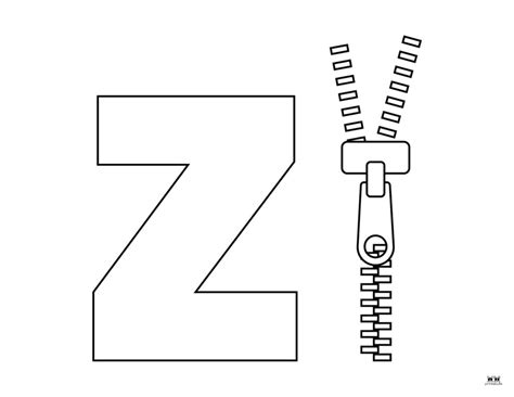 Letter Z Coloring Pages 15 Free Pages Printabulls