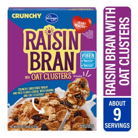 Kroger Raisin Bran With Oat Clusters Cereal 18 2 Oz Pick N Save