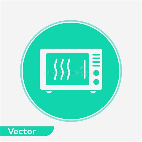 Symbole De Signe D Ic Ne De Vecteur De Micro Onde Illustration De