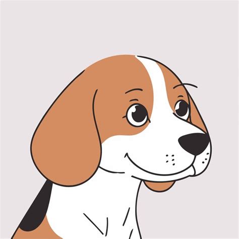 Premium Vector Cute Beagle For Children Story Book Vector Illustration