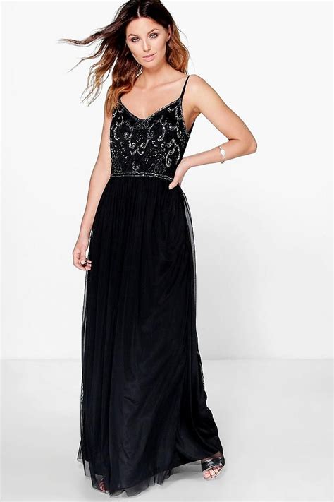 Womens Boutique Embellished Prom Maxi Dress Boohoo Uk Maxi Dress