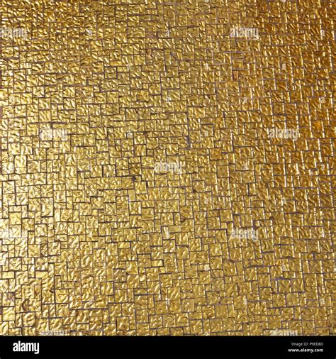 Luxurious Golden Tiles Mosaic Background Stock Photo Alamy