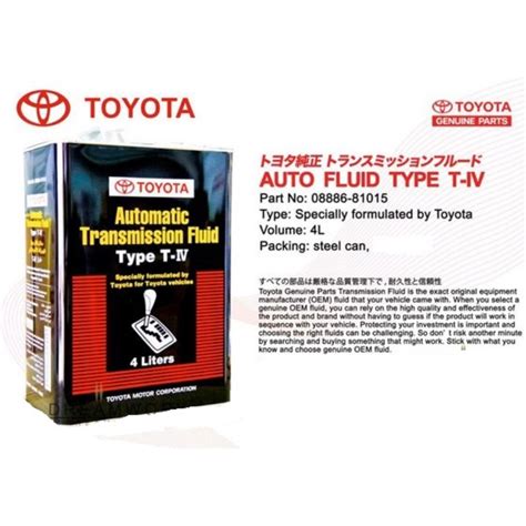 Toyota Atf Type T Iv Liter Shopee Malaysia