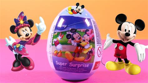 Disney Mickeyandminnie Mouse Surprise Egg Toys Youtube