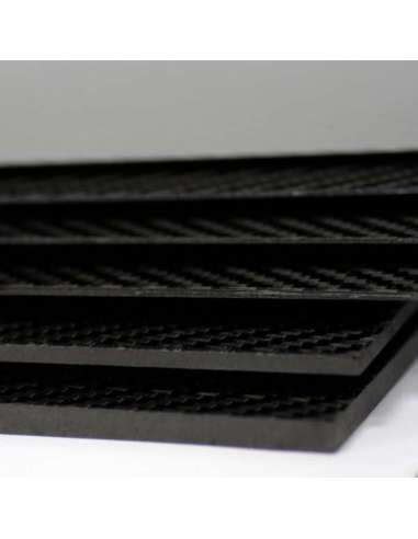 Two Sided Carbon Fiber Plate GLOSS 1600 X 1000 X 2 5 Mm