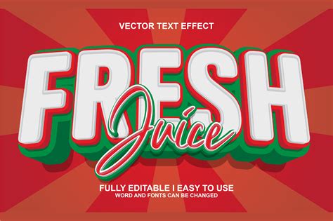 D Editable Fresh Text Effect Vector Graphic By Chaska Id Creative