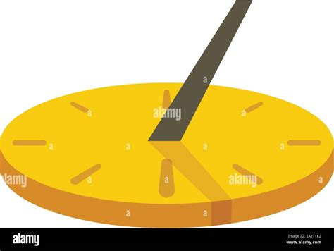 Old Sundial Icon Flat Illustration Of Old Sundial Vector Icon For Web Design Stock Vector Image