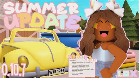 New Bloxburg Summer Update Cars Pools Floaties More