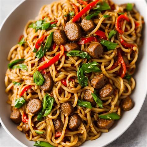 Sausage Noodle Stir Fry Recipe Recipes Net