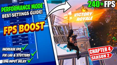 The Best Settings In Fortnite Performance Mode And Fps Boost Guide Youtube